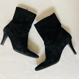 Nine West Women's Half Calf Boots Suede Heel 8.5
